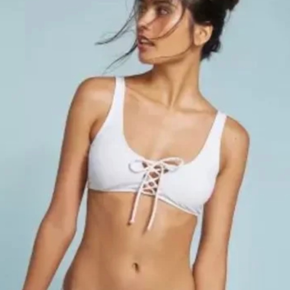 L*space Romi Bikini Top White M